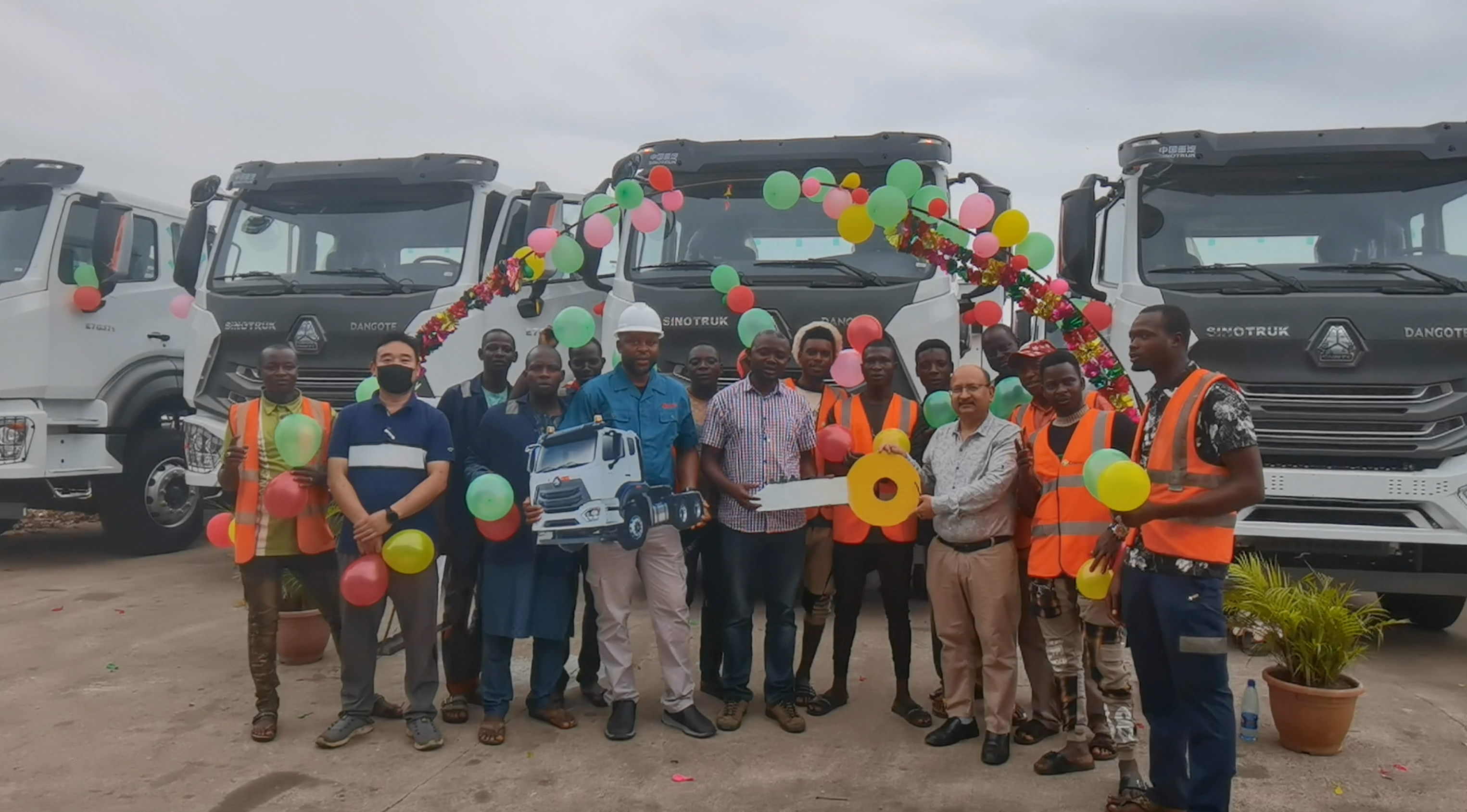 Delivery | Dangote Sinotruk West Africa limited delivered 200 tractors to major customers